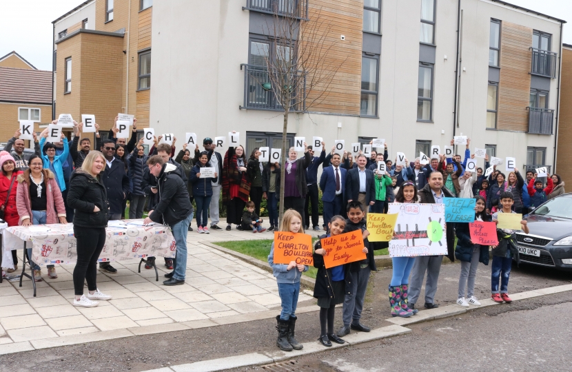 Residents, Sanjay & Jack supporting 'Keep Charlton Boulovard Open'