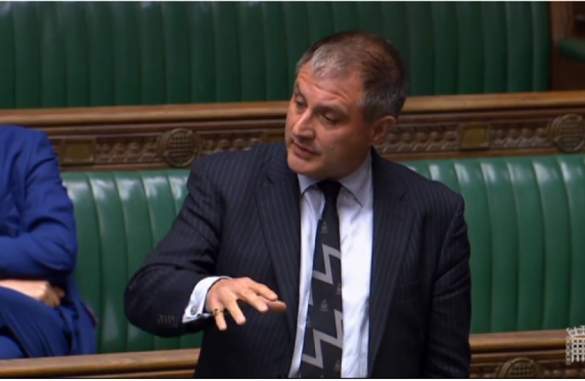 Jack asking a question in the House of Commons