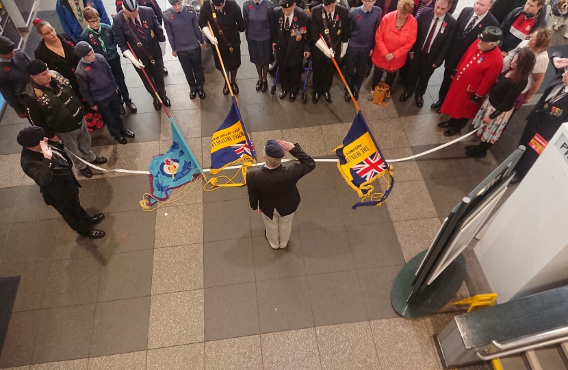 Launch of the Poppy Appeal at Bristol Parkway Station