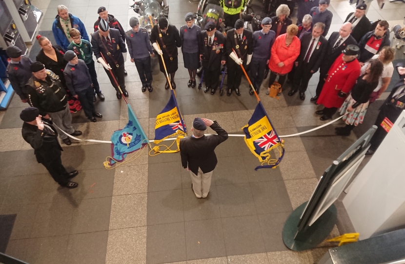 Launch of the Poppy Appeal at Bristol Parkway Station