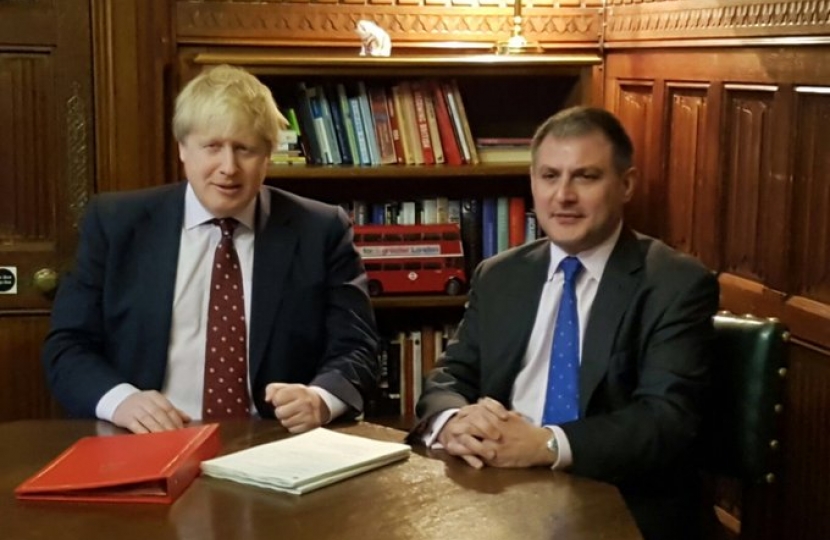 Jack Lopresti MP and Boris Johnson MP