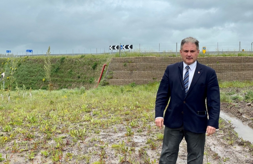 Jack at the site of the junction