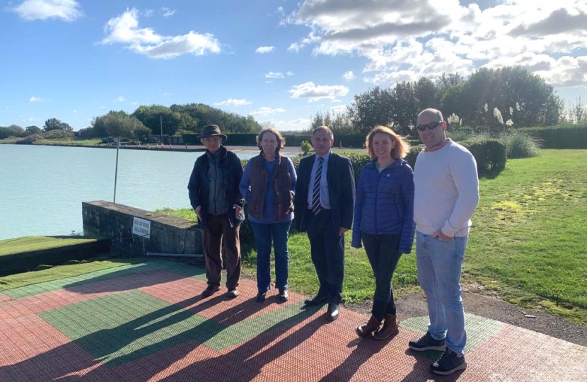 Jack Lopresti meets with new owners of West Country Water Park