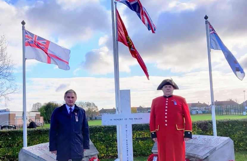 Jack Lopresti MP attending Remembrance services in November (3)