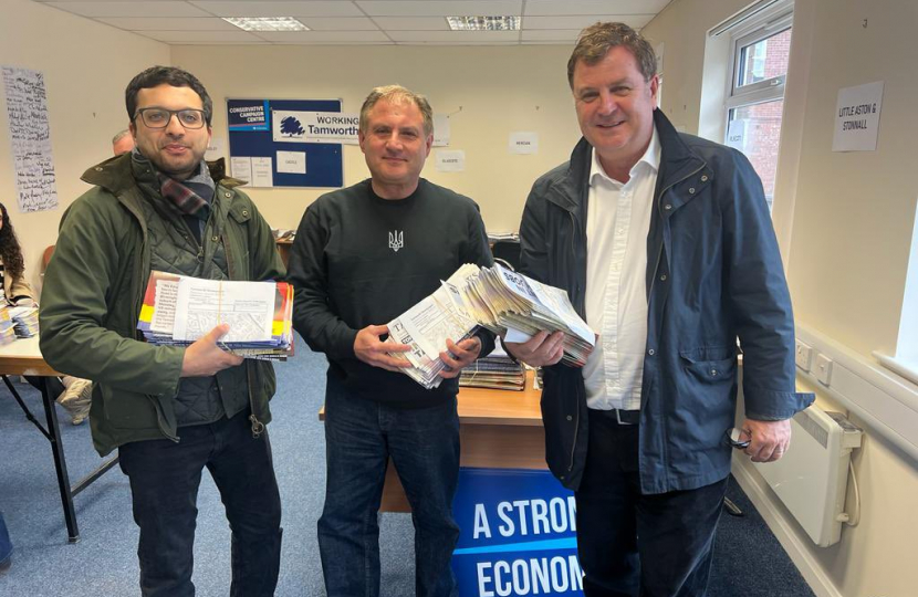 Jack with Andy Cooper alongside a volunteer