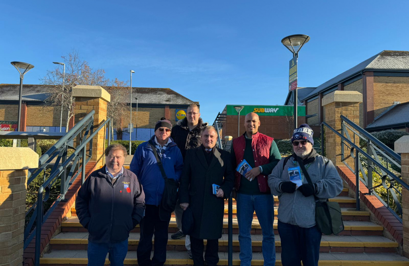 Jack Campaigning in Emersons Green with Local Conservatives.