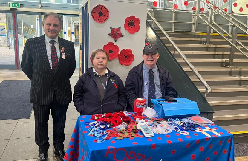 Jack joining volunteers at Bristol Parkway Railway Station