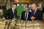 Secretary of State for Defence,Gavin Williamson at a visit to Rolls Royce