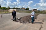 Jack Lopresti MP and head teacher Carol Bond