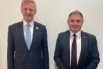 Conservative Party Chairman Oliver Dowden MP with Jack Lopresti MP.