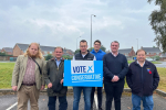 Jack Lopresti campaigning in Bradley Stoke