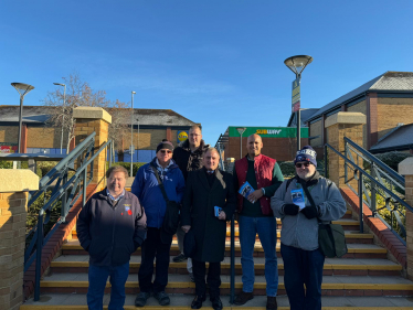 Jack Campaigning in Emersons Green with Local Conservatives.