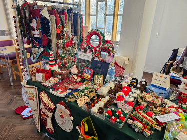 A picture of the Christmas Stall at St Andrew's Methodist Church in Filton